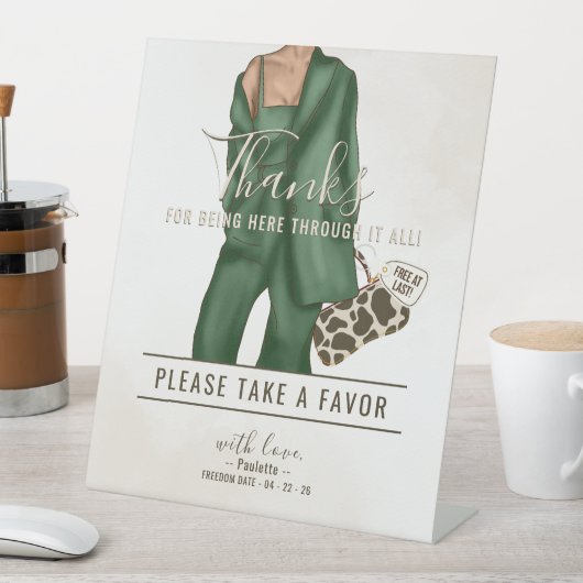 Signe De Table Divorce Party  (In SItu)