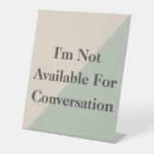 Signe De Table Do Not Disturb Quiet Space Productivity (Recto)