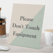 Signe De Table Do Not Touch Equipment Professional Boundary (In SItu)