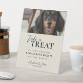 Signe De Table Dog Photo Wedding Treat Favor (In SItu)