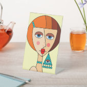 Signe De Table Dollup Redhead Femmes Beau Cubisme (In SItu)