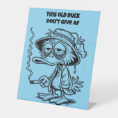 SIGNE DE TABLE DON'T GIVE AF (Recto)