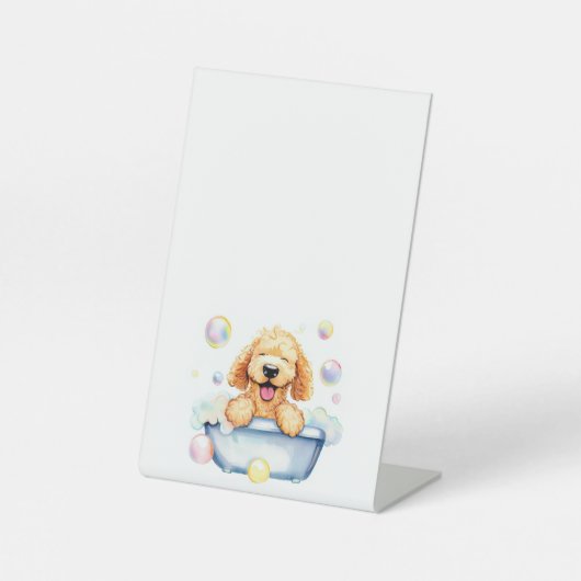Signe De Table Doodle dans le menu blanc Tub (Recto)