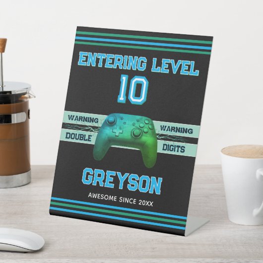 Signe De Table Double digits! Perfect Ten Year old Birthday (In SItu)