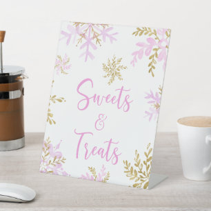 Signe De Table Douceurs et friandises flocon de neige hiver