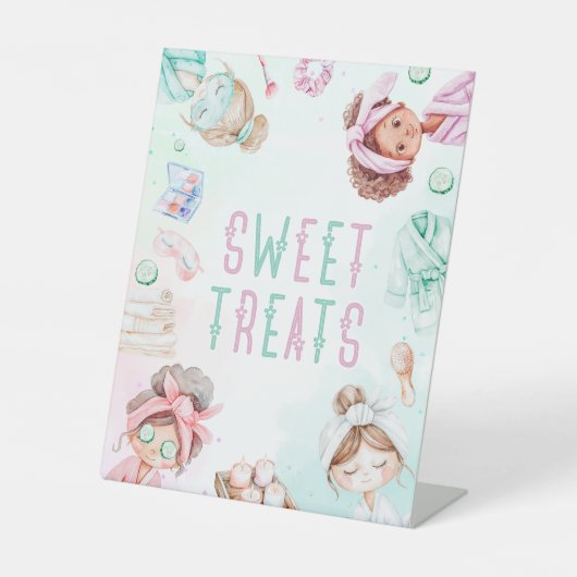 Signe De Table Douceurs Pamper fête enfants Spa Anniversaire (Recto)