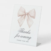 Signe De Table Douche Bow Blanche Merci Pour Le Signal Venant (Recto)