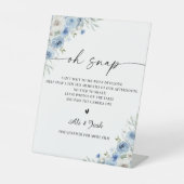 Signe De Table Douche nuptiale bleu Dusty Oh Snap (Recto)
