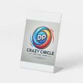 Signe De Table DP_Crazy_Circle : Conception de signaux piédestiqu (Recto)