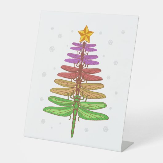 Signe De Table Dragonfly Christmas Tree Chemise Insect Lover Xmas (Recto)