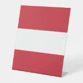 Signe De Table Drapeau autrichien (Recto)