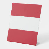 Signe De Table Drapeau autrichien (Recto)