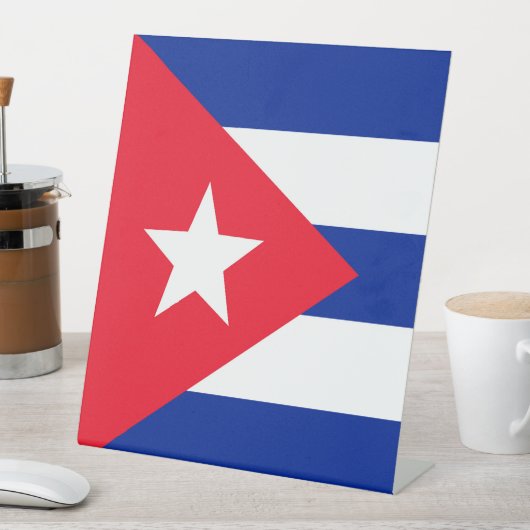 Signe De Table Drapeau Cuba (In SItu)