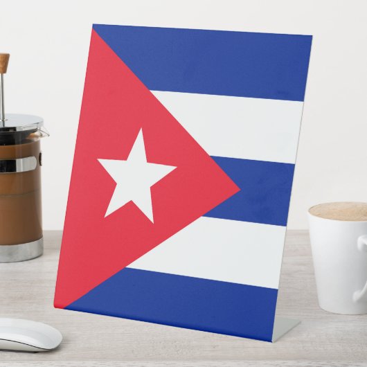 Signe De Table Drapeau Cuba (In SItu)