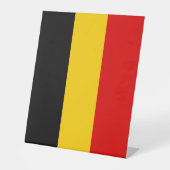 Signe De Table Drapeau de Belgique (Recto)