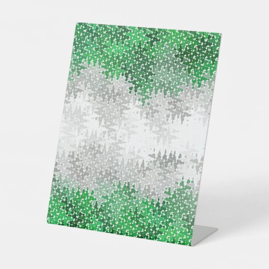 Signe De Table Drapeau de fierté grisromantique abstrait ondulé t (Recto)