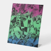 Signe De Table Drapeau de Fierté Polysexuel Groovy Éclectique Rét (Recto)