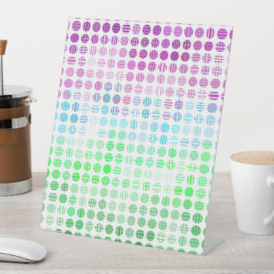 Signe De Table Drapeau de fierté Toric abstrait boho éclectique G
