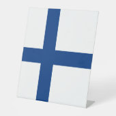 Signe De Table Drapeau de Finlande (Recto)
