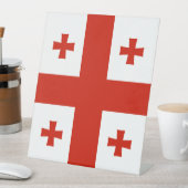 Signe De Table Drapeau de Géorgie (In SItu)
