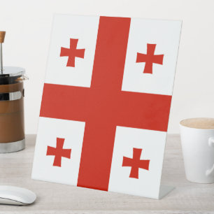 Signe De Table Drapeau de Géorgie