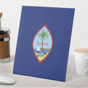 Signe De Table Drapeau de Guam
