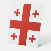Signe De Table drapeau de la Géorgie (Recto)