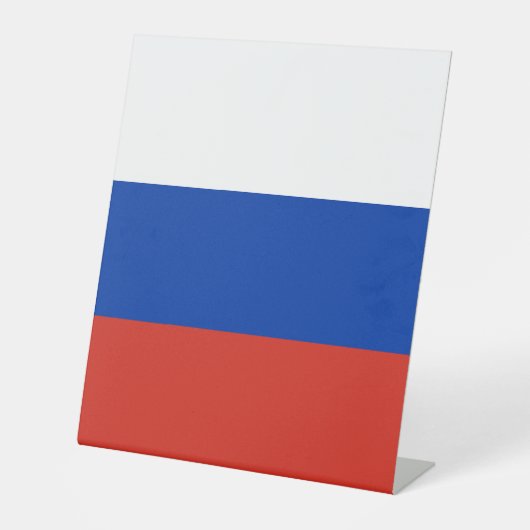 Signe De Table Drapeau de la Russie (Recto)