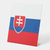 Signe De Table Drapeau de la Slovaquie (Recto)