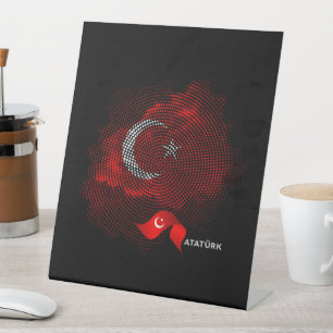 Signe De Table Drapeau de la Turquie