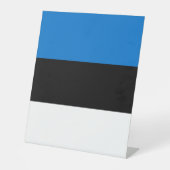 Signe De Table Drapeau de l'Estonie (Recto)