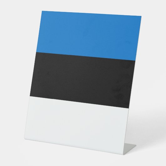 Signe De Table Drapeau de l'Estonie (Recto)