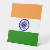 Signe De Table Drapeau de l'Inde (Recto)