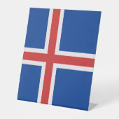 Signe De Table Drapeau de l'Islande (Recto)