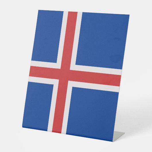 Signe De Table Drapeau de l'Islande (Recto)