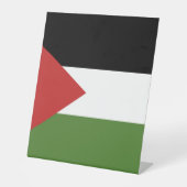 Signe De Table Drapeau de Palestine (Recto)