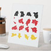 Signe De Table Drapeau des États allemands (In SItu)