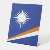 Signe De Table Drapeau des Îles Marshall (Recto)
