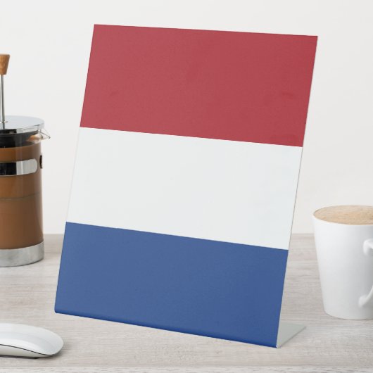 Signe De Table Drapeau des Pays-Bas (In SItu)