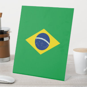 Signe De Table Drapeau du Brésil