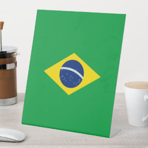 Signe De Table Drapeau du Brésil