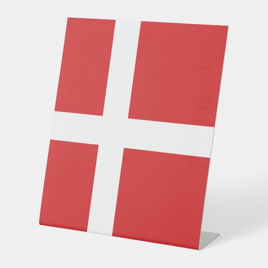 Signe De Table Drapeau du Danemark (Recto)