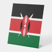 Signe De Table Drapeau du Kenya (Recto)