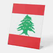 Signe De Table Drapeau du Liban (Recto)