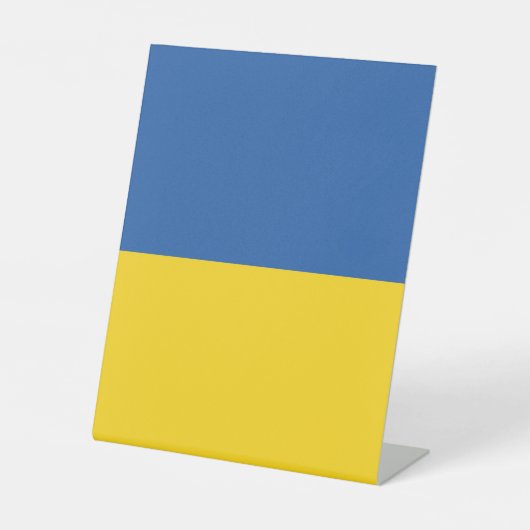 Signe De Table Drapeau d'Ukraine (Recto)