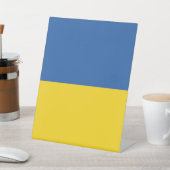 Signe De Table Drapeau d'Ukraine (In SItu)