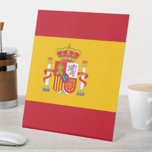 Signe De Table Drapeau espagnol