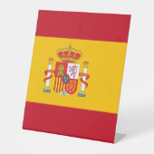 Signe De Table Drapeau espagnol (Recto)