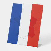 Signe De Table drapeau français (Recto)