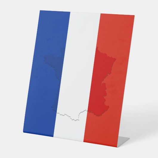 Signe De Table drapeau français (Recto)